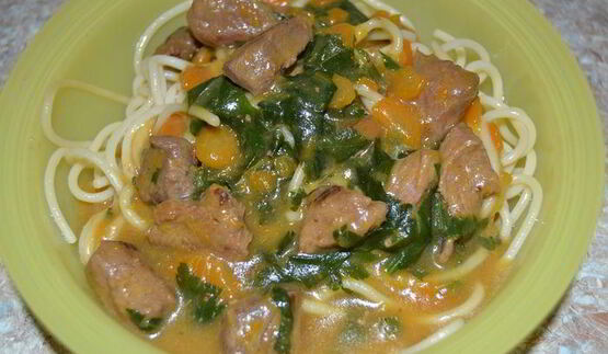 гуляш из говядины с тыквой