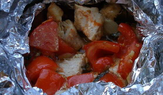 гуляш из индейки в фольге