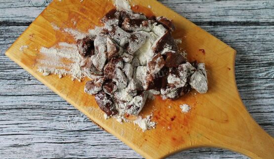 гуляш из печени с подливкой