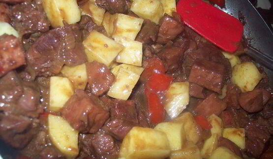 гуляш по-немецки с перцем