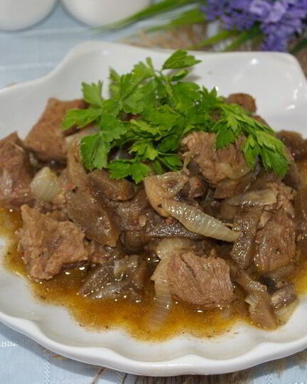 Рецепт гуляша с баклажанами