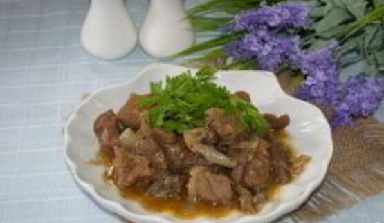 гуляш с баклажанами