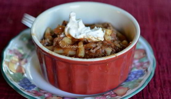 гуляш с пастой