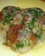 Картофельно грибные котлеты