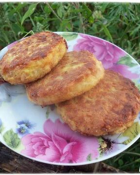 Котлетки из овсянки с кабачком