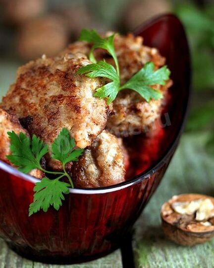 Рецепт котлет из грецких орехов