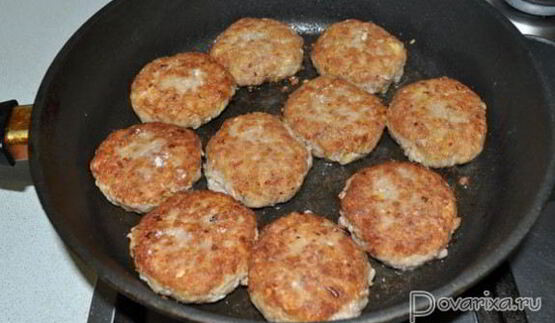 котлеты из мяса с овощами