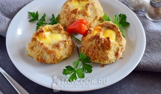 котлеты с сыром в духовке