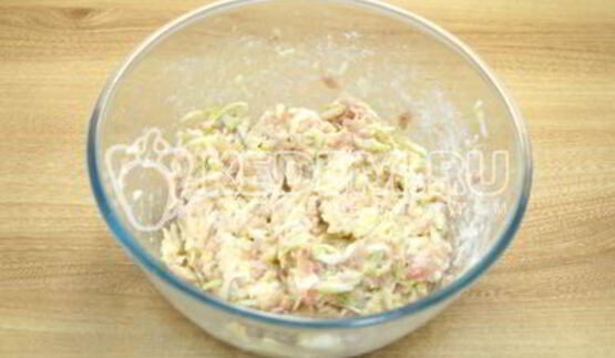 куриные котлеты с кабачком