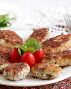 Пикантные куриные котлетки