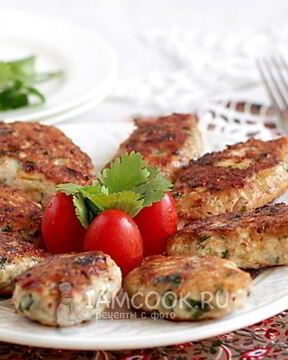 Пикантные куриные котлетки