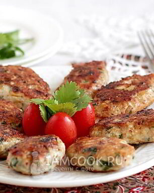 Пикантные куриные котлетки