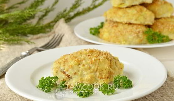 рыбные котлеты в духовке