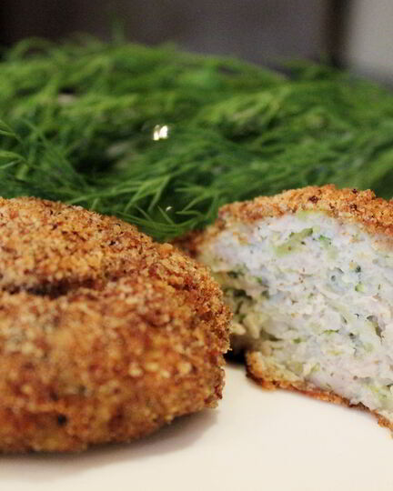 Рецепт запеченых котлет с цветной капустой и брокколи