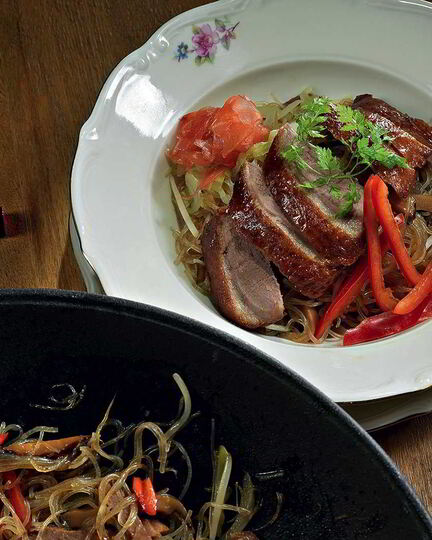 Рецепт лапши с утиного грудкоя