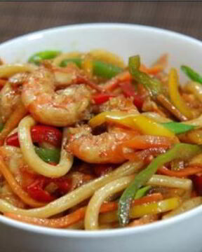 Лапша в воке