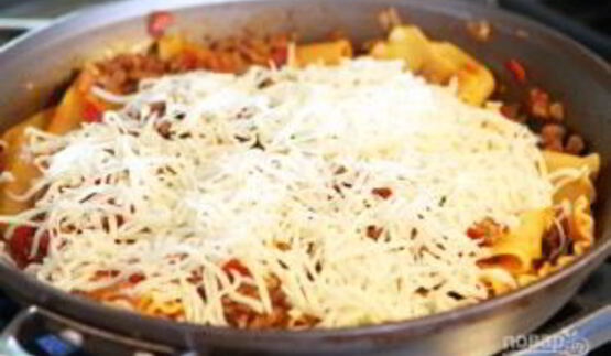 быстрая лазанья на плите