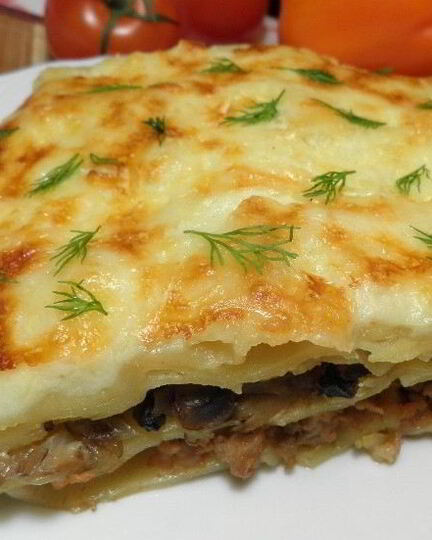 Рецепт лазаний из слоеного теста