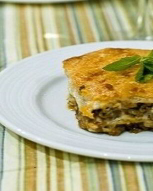 Лазанья из сочней для бешбармака