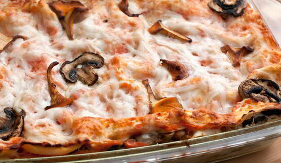 лазанья с грибами