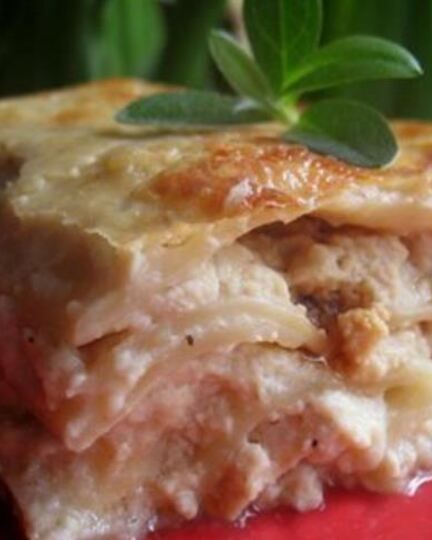 Рецепт лазаний с курицея и сливочныма соусома