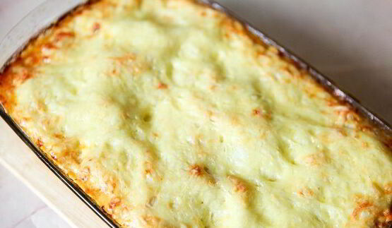 лазанья с мясом и грибами