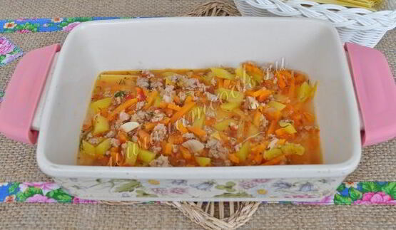 лазанья с патиссонами