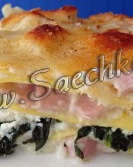 Рецепт лазаний со свининой и шпинатом