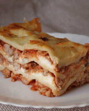 Мясная лазанья с баклажаном