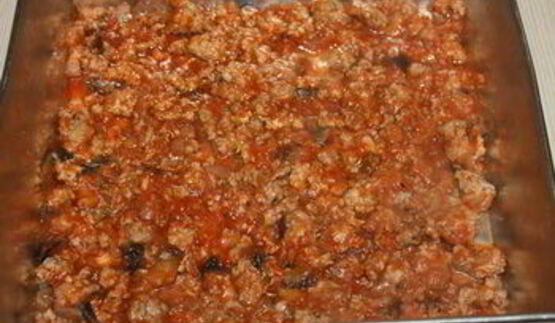 мясная лазанья с баклажаном