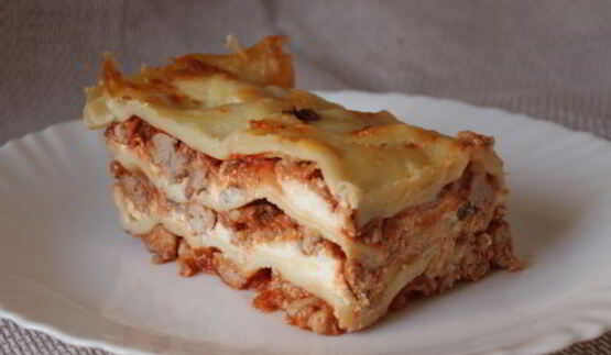 мясная лазанья с баклажаном