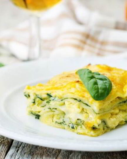 Рецепт овощной лазанья с рикоттой