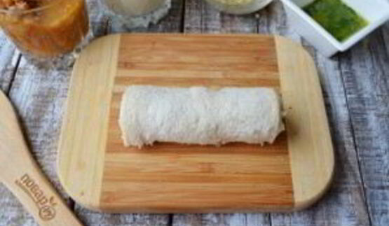 рулет лазанья в чесночном хлебе