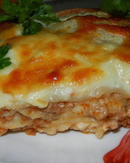 Рецепт сочной мясной лазанья