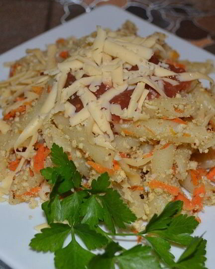 Рецепт диетических макарон по-флотски