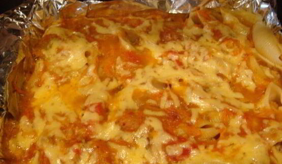 фаршированные макароны-ракушки