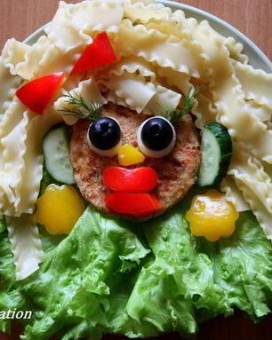 Макароны с котлеткой