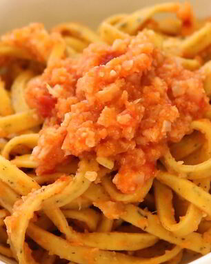 Паста Болоньезе вегетарианская