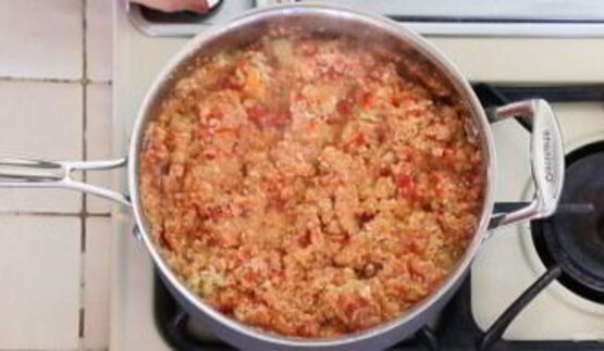 паста болоньезе вегетарианская