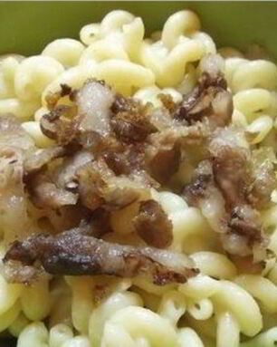 Паста с беконом и сыром