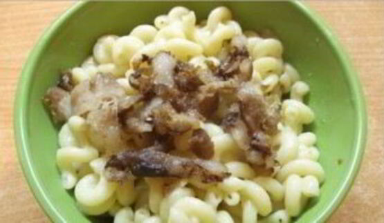 паста с беконом и сыром