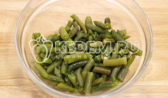 паста с фаршем и стручковой фасолью