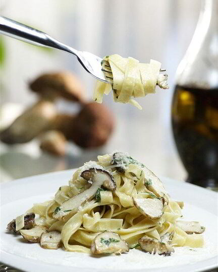 Рецепт пасты с грибами