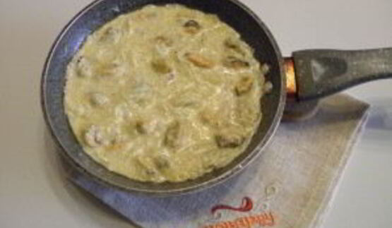 паста с мидиями в сливочном соусе