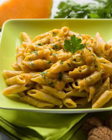 Рецепт пасты с тыквой и розмарином