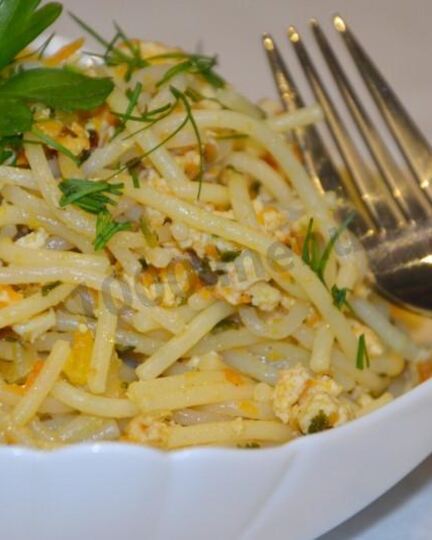 Рецепт спагетти с куриным фаршем