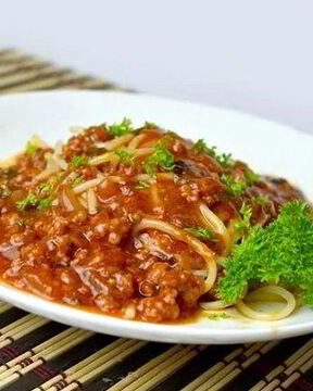 Спагетти с мясом