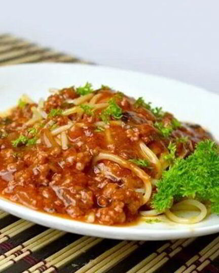 Рецепт спагетти с мясом