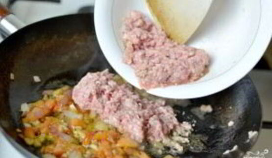 спагетти с мясом