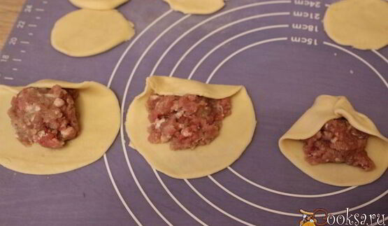 манты-косичка с мясом